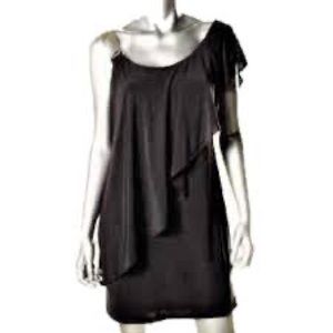 Black mini dress size 4 petite